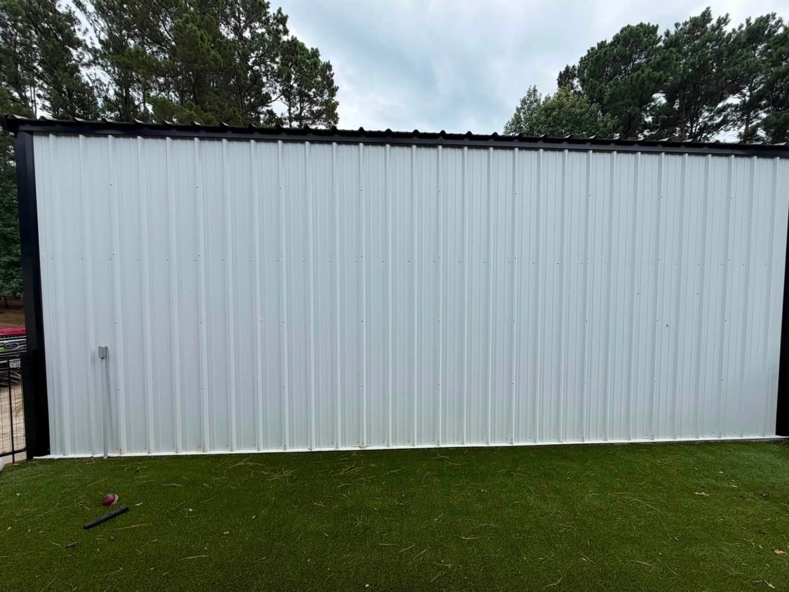 Commercial metal building after cleaning